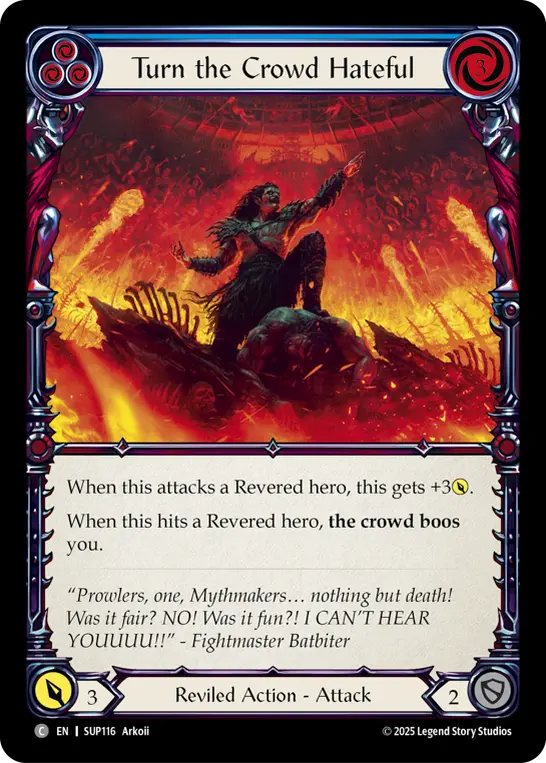 Turn the Crowd Hateful — Rainbow Foil