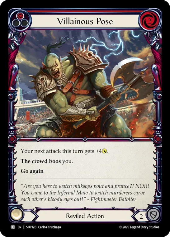 Villainous Pose — Rainbow Foil
