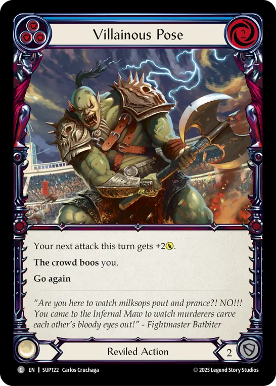 Villainous Pose — Rainbow Foil