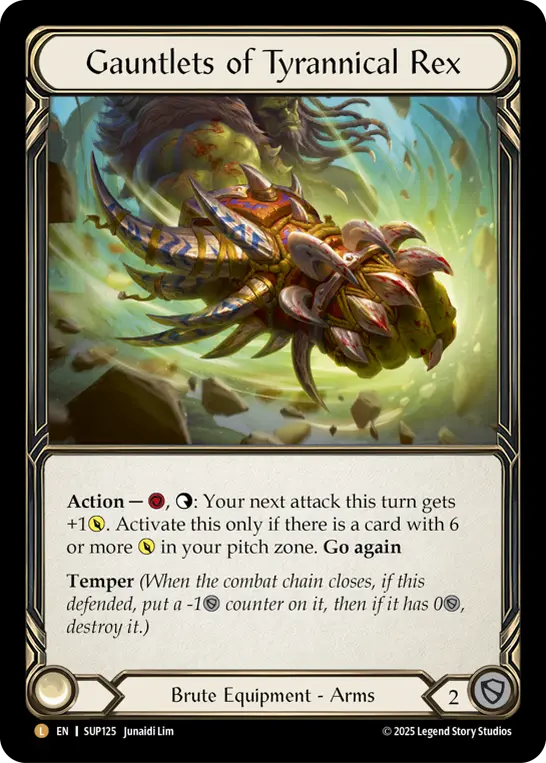 Gauntlets of Tyrannical Rex — Rainbow Foil