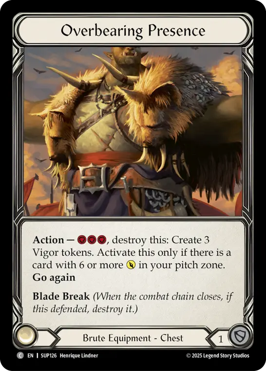 Overbearing Presence — Cold Foil