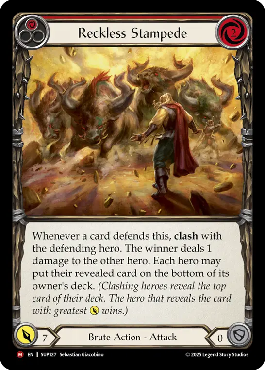 Reckless Stampede — Rainbow Foil