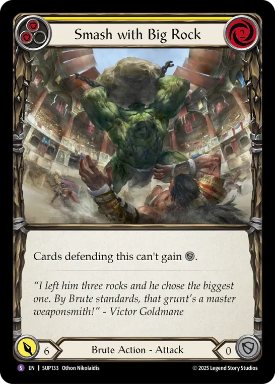 Smash with Big Rock — Rainbow Foil