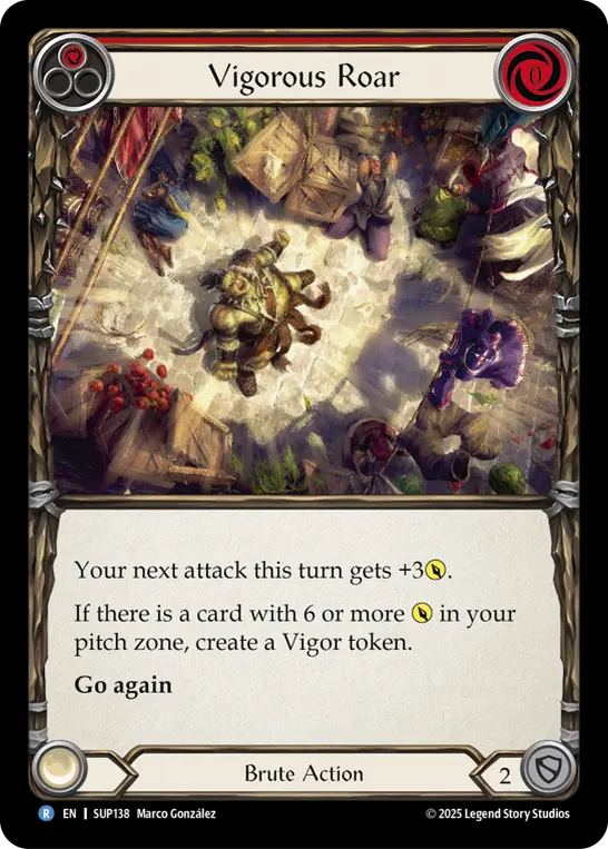 Vigorous Roar — Rainbow Foil