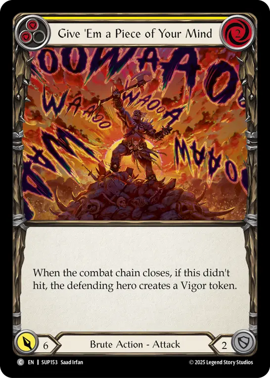 Give 'Em a Piece of Your Mind — Rainbow Foil