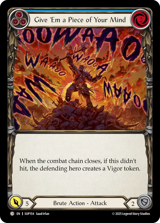 Give 'Em a Piece of Your Mind — Rainbow Foil