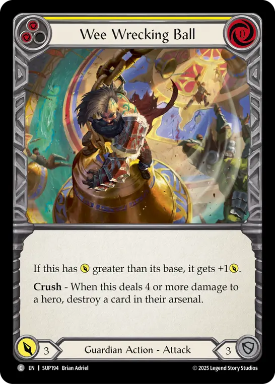 Wee Wrecking Ball — Rainbow Foil