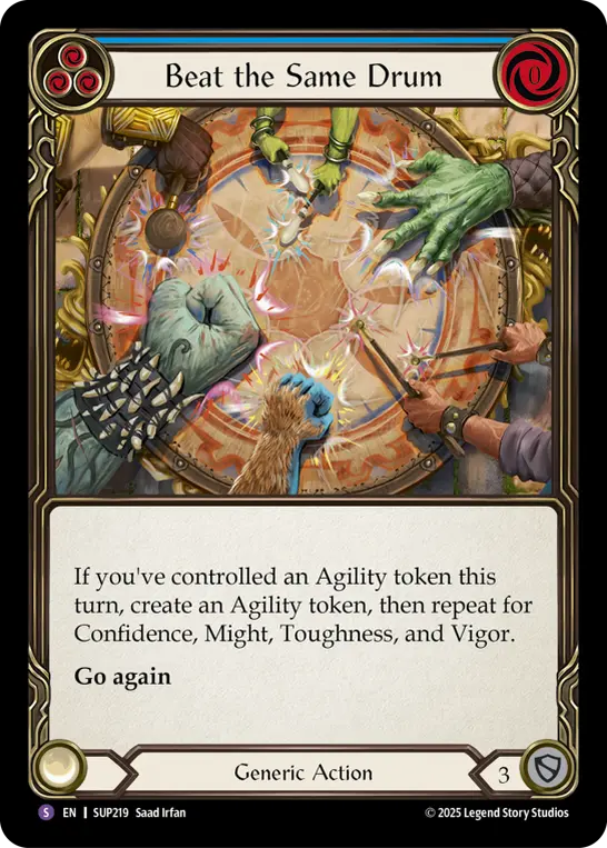 Beat the Same Drum — Rainbow Foil