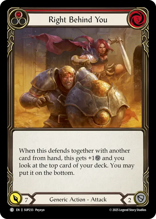 Right Behind You — Rainbow Foil