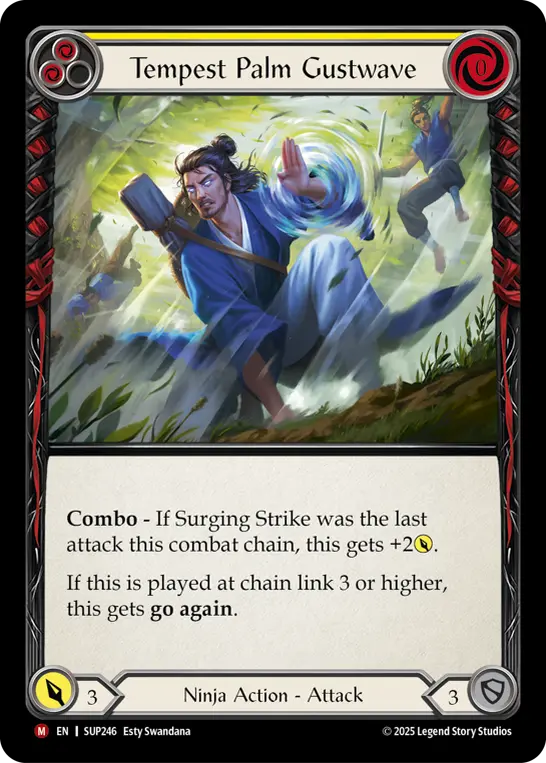 Tempest Palm Gustwave — Rainbow Foil