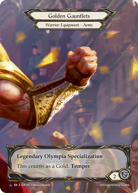 Golden Gauntlets — Extended Art — Cold Foil