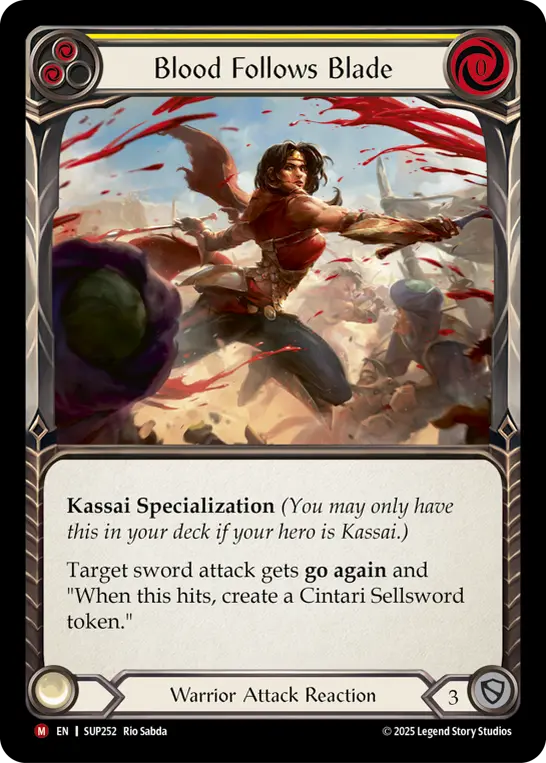 Blood Follows Blade — Rainbow Foil