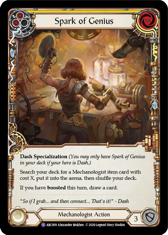Spark of Genius — Arcane Rising - Unlimited — Rainbow Foil