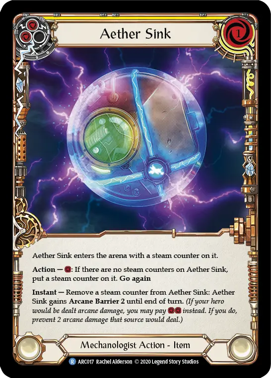 Aether Sink — Arcane Rising - Unlimited — Rainbow Foil