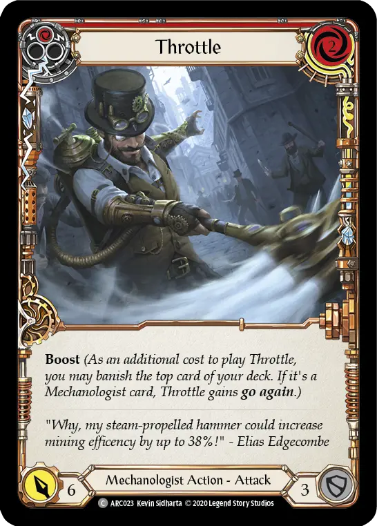 Throttle — Arcane Rising - Unlimited — Rainbow Foil