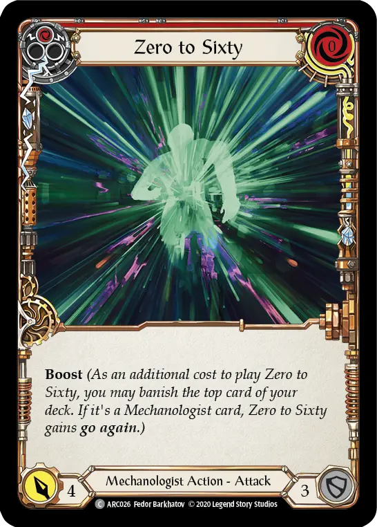Zero to Sixty — Arcane Rising - Unlimited — Rainbow Foil