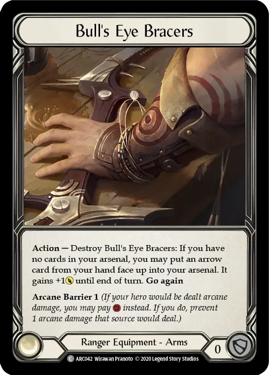 Bull's Eye Bracers — Arcane Rising - Unlimited — Rainbow Foil
