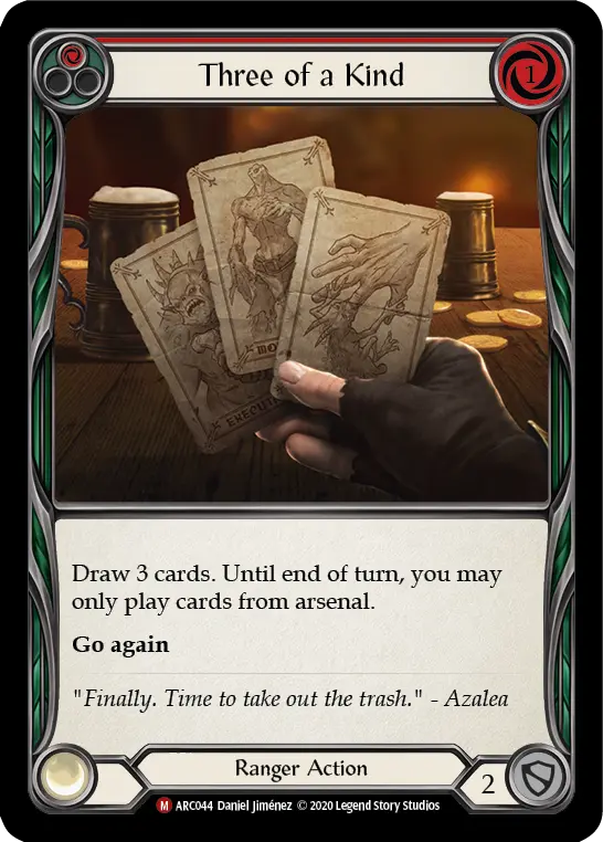 Three of a Kind — Arcane Rising - Unlimited — Rainbow Foil