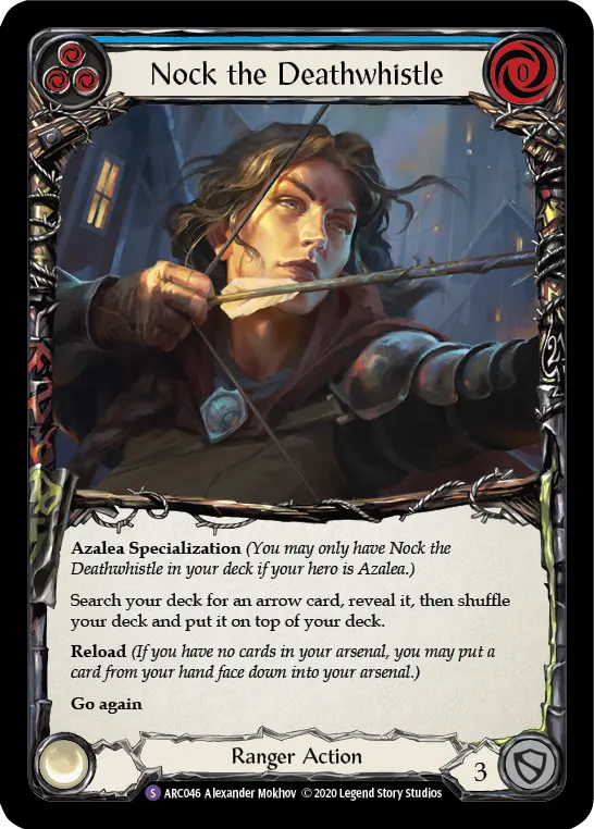 Nock the Deathwhistle — Arcane Rising - Unlimited — Rainbow Foil