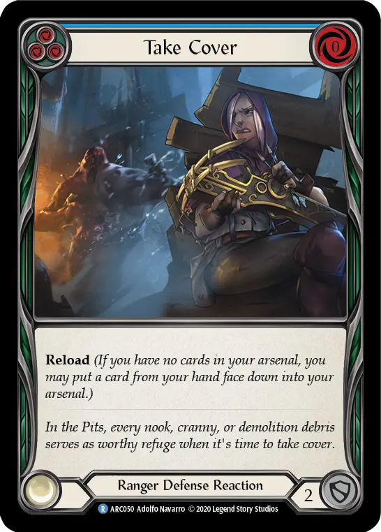 Take Cover — Arcane Rising - Unlimited — Rainbow Foil