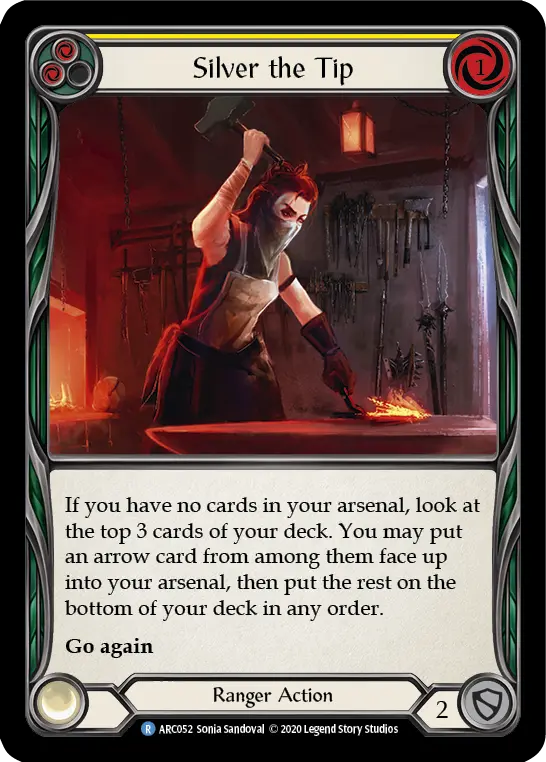 Silver the Tip — Arcane Rising - Unlimited — Rainbow Foil