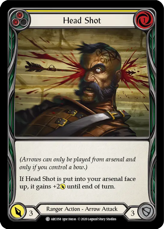 Head Shot — Arcane Rising - Unlimited — Rainbow Foil