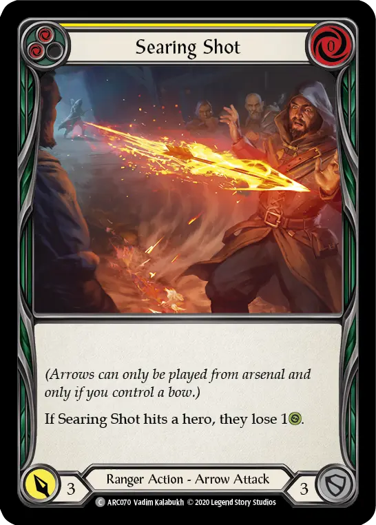 Searing Shot — Arcane Rising - Unlimited — Rainbow Foil