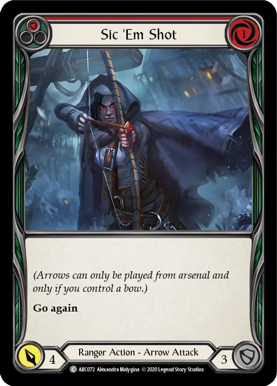Sic 'Em Shot — Arcane Rising - Unlimited — Rainbow Foil