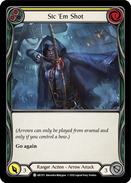 Sic 'Em Shot — Arcane Rising - Unlimited — Rainbow Foil