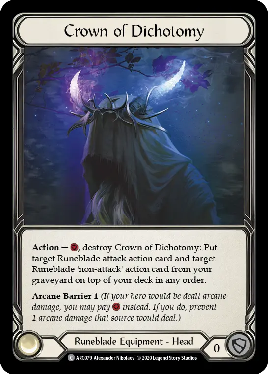 Crown of Dichotomy — Arcane Rising - Unlimited — Rainbow Foil