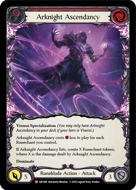 Arknight Ascendancy — Arcane Rising - Unlimited — Rainbow Foil