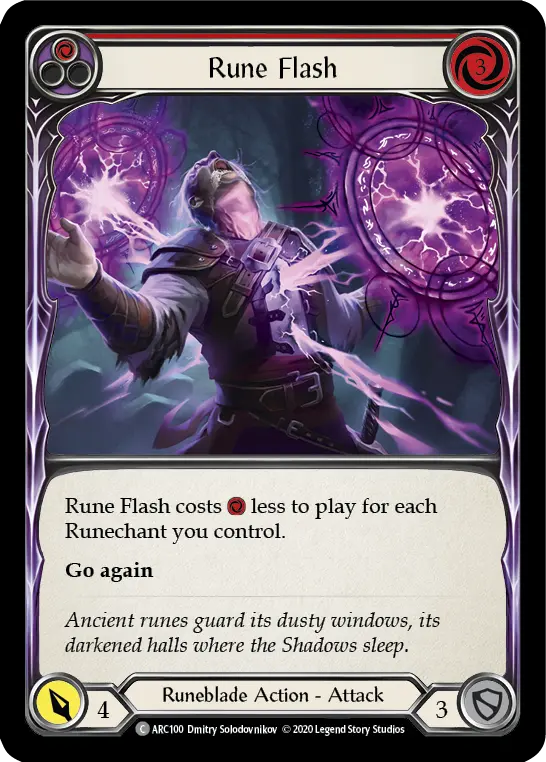 Rune Flash — Arcane Rising - Unlimited — Rainbow Foil