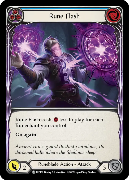 Rune Flash — Arcane Rising - Unlimited — Rainbow Foil