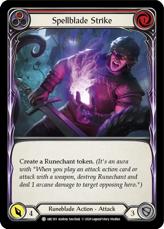 Spellblade Strike — Arcane Rising - Unlimited — Rainbow Foil