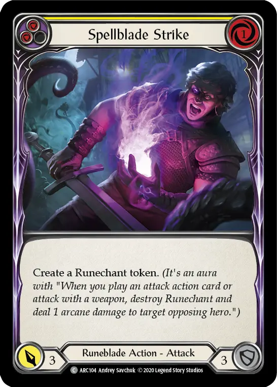 Spellblade Strike — Arcane Rising - Unlimited — Rainbow Foil