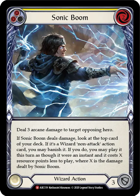 Sonic Boom — Arcane Rising - Unlimited — Rainbow Foil