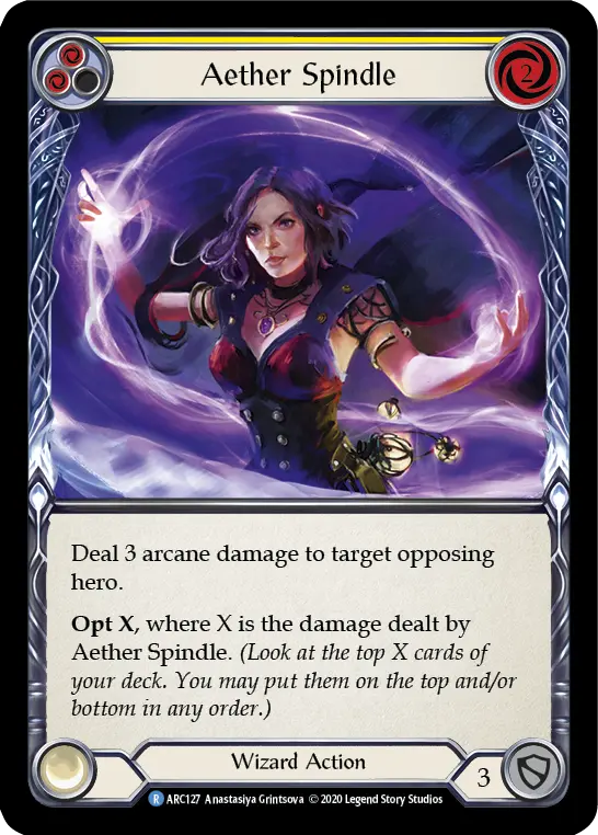 Aether Spindle — Arcane Rising - Unlimited — Rainbow Foil