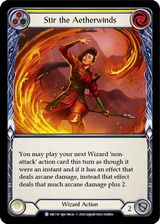 Stir the Aetherwinds — Arcane Rising - Unlimited — Rainbow Foil