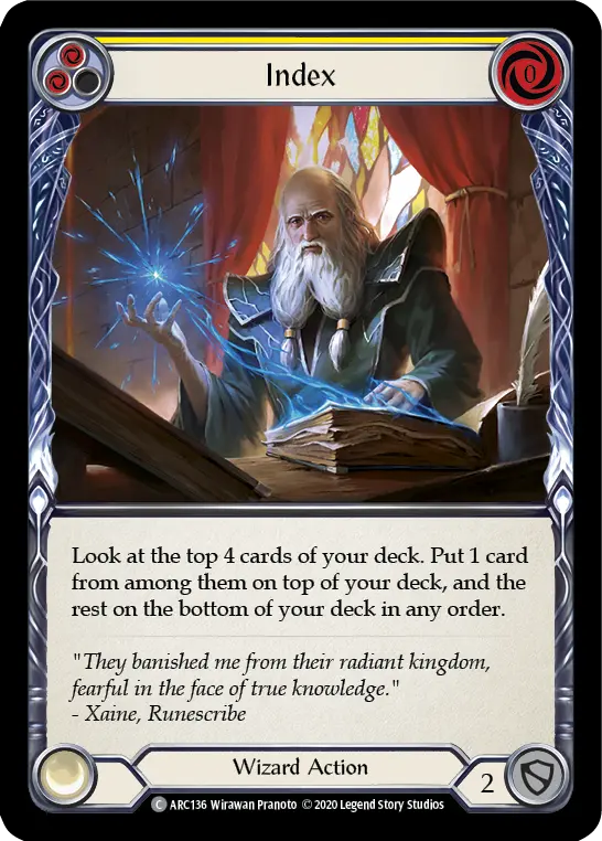 Index — Arcane Rising - Unlimited — Rainbow Foil