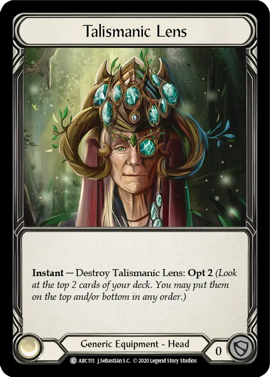Talismanic Lens — Arcane Rising - Unlimited — Rainbow Foil