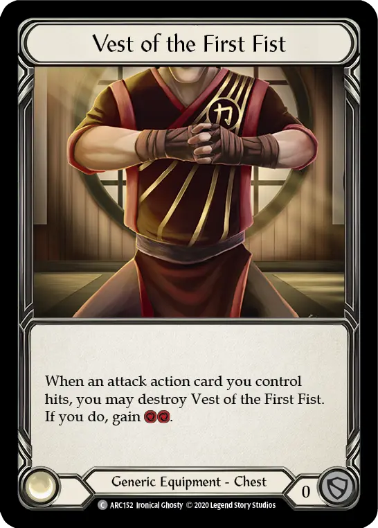 Vest of the First Fist — Arcane Rising - Unlimited — Rainbow Foil