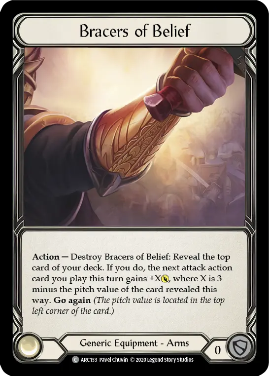 Bracers of Belief — Arcane Rising - Unlimited — Rainbow Foil