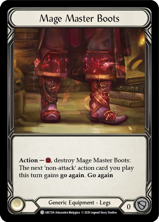 Mage Master Boots — Arcane Rising - Unlimited — Rainbow Foil