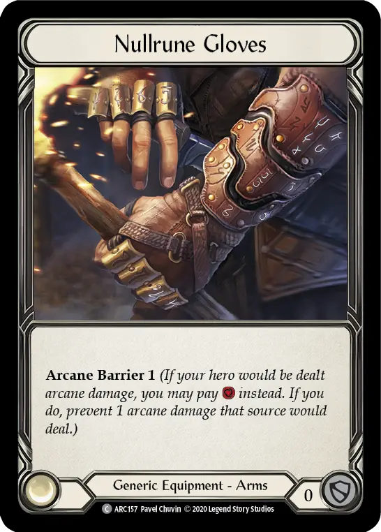 Nullrune Gloves — Arcane Rising - Unlimited — Rainbow Foil