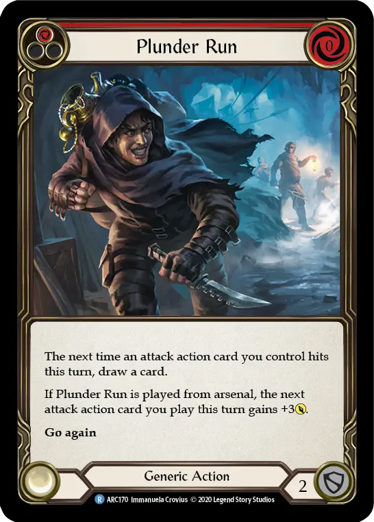 Plunder Run — Arcane Rising - Unlimited — Rainbow Foil