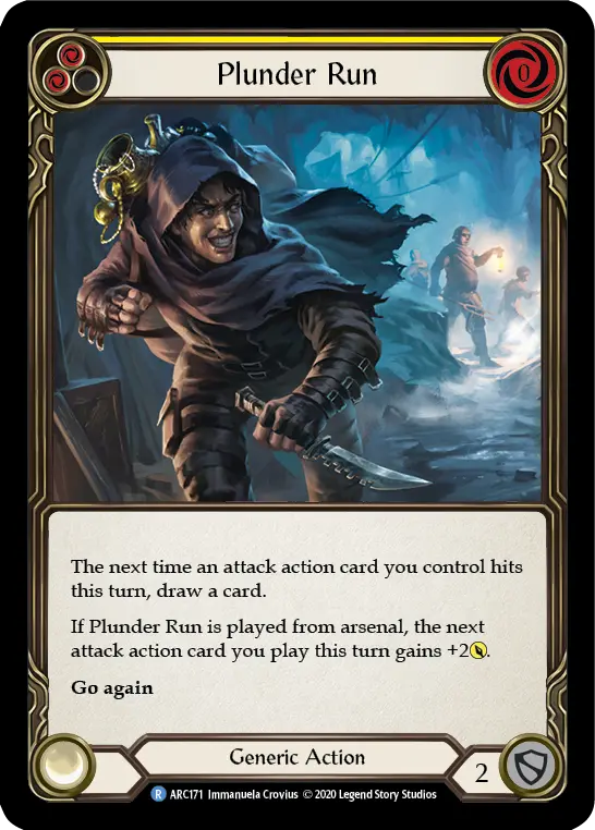 Plunder Run — Arcane Rising - Unlimited — Rainbow Foil