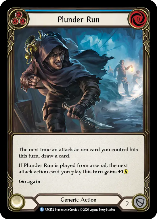 Plunder Run — Arcane Rising - Unlimited — Rainbow Foil