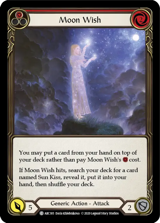 Moon Wish — Arcane Rising - Unlimited — Rainbow Foil