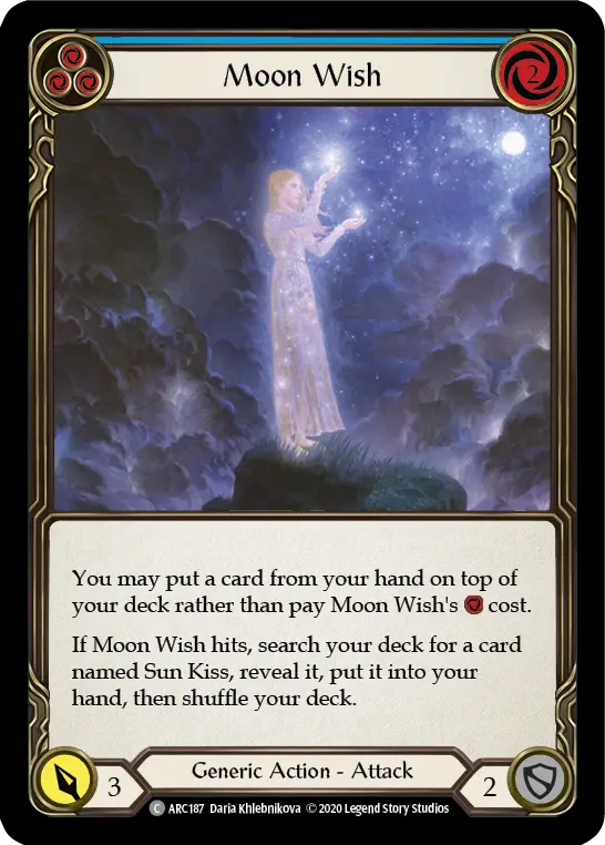 Moon Wish — Arcane Rising - Unlimited — Rainbow Foil