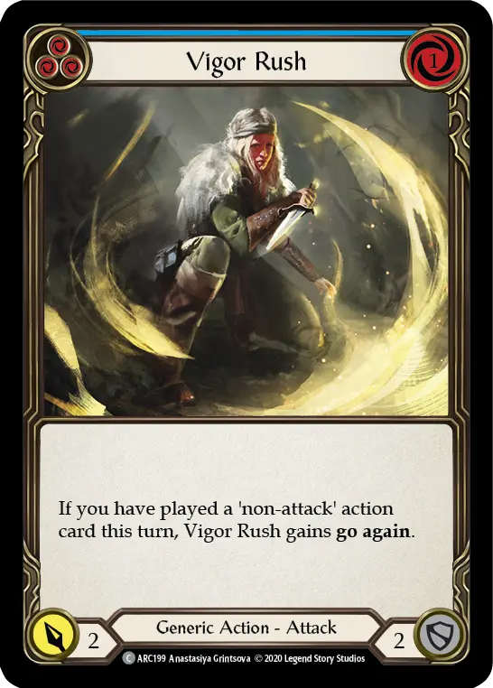 Vigor Rush — Arcane Rising - Unlimited — Rainbow Foil